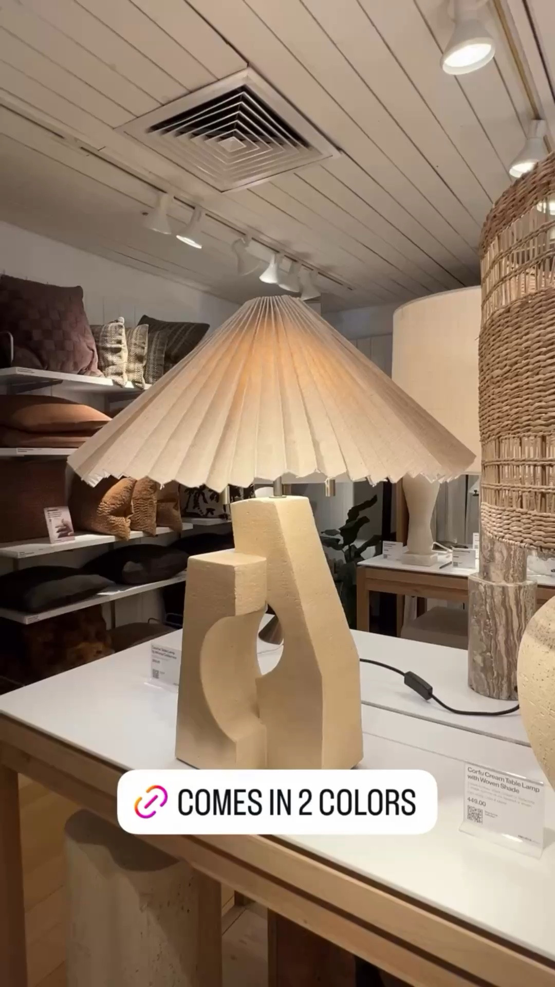 This table lamp from crate and barrel is like a work of art. It has a sculptural base and pleated shade. Perfect for a living room, bedroom, or home office  

#LTKmomlife #LTKHome #LTKOver40