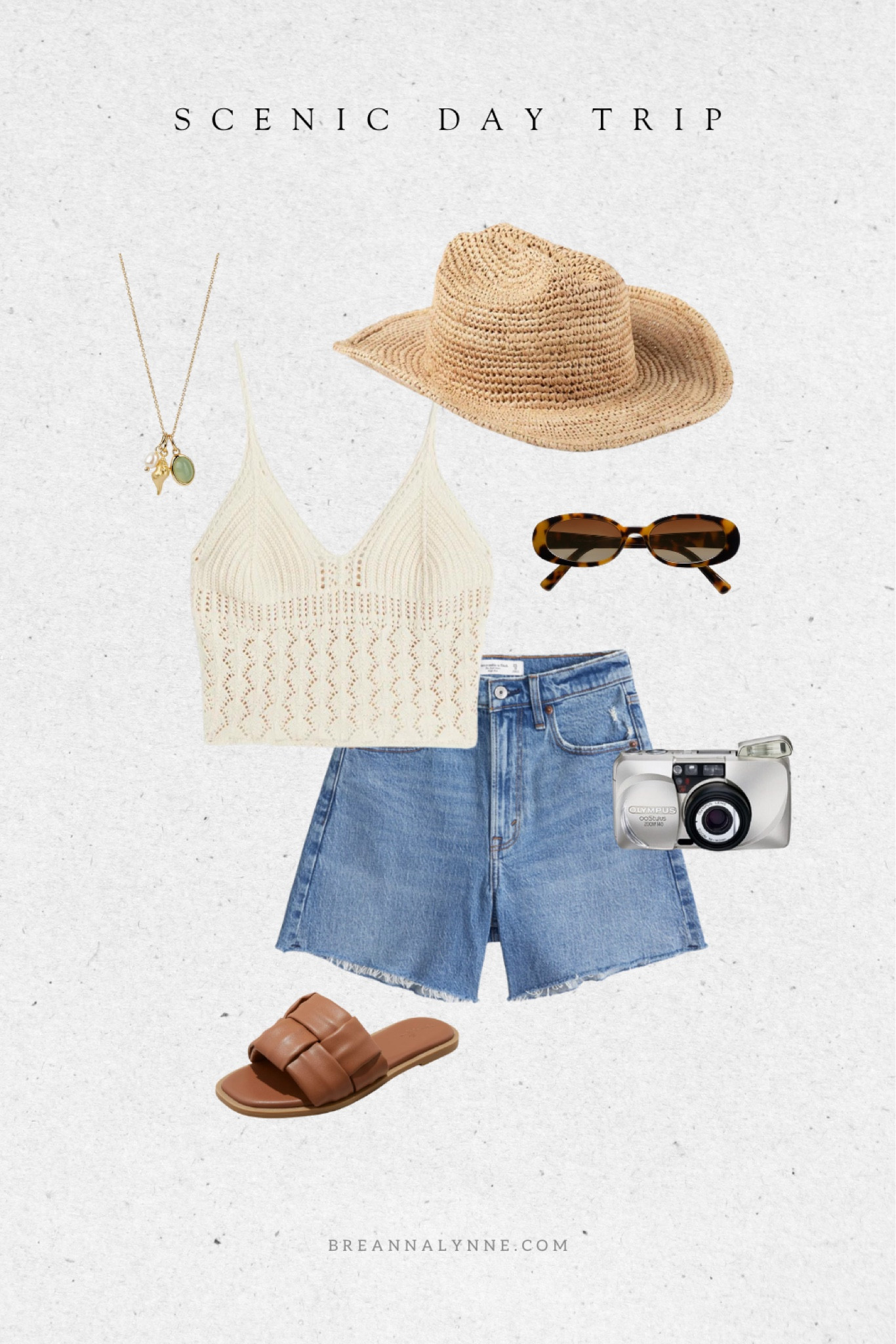 A vacation outfit for a fun day of exploring and sightseeing. Perfect for a spring or summer vacation to somewhere tropical like Mexico or Hawaii. Jean shorts and a sun hat, and you’ll be comfy all day. 

#vacationoutfit #springvacation 

#LTKMostLoved #LTKtravel #LTKfindsunder50