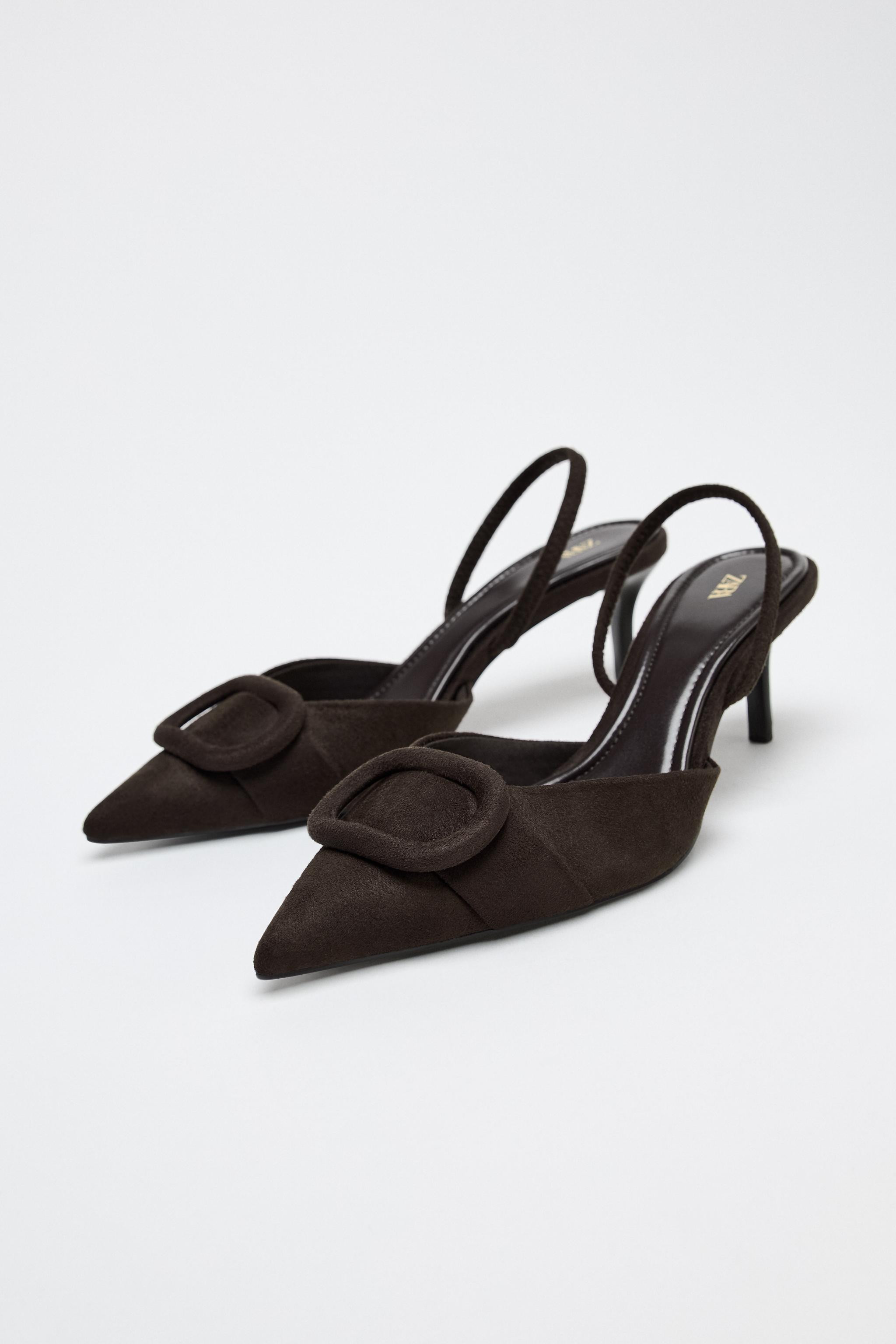 BUCKLE SLINGBACK PUMPS | Zara US