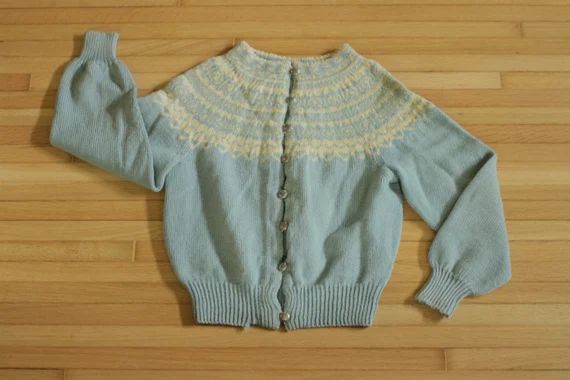 Vintage William Schmidt Co Cardigan Sweater / Norwegian / Icelandic / Womens Wool Small Heavy Woo... | Etsy (US)
