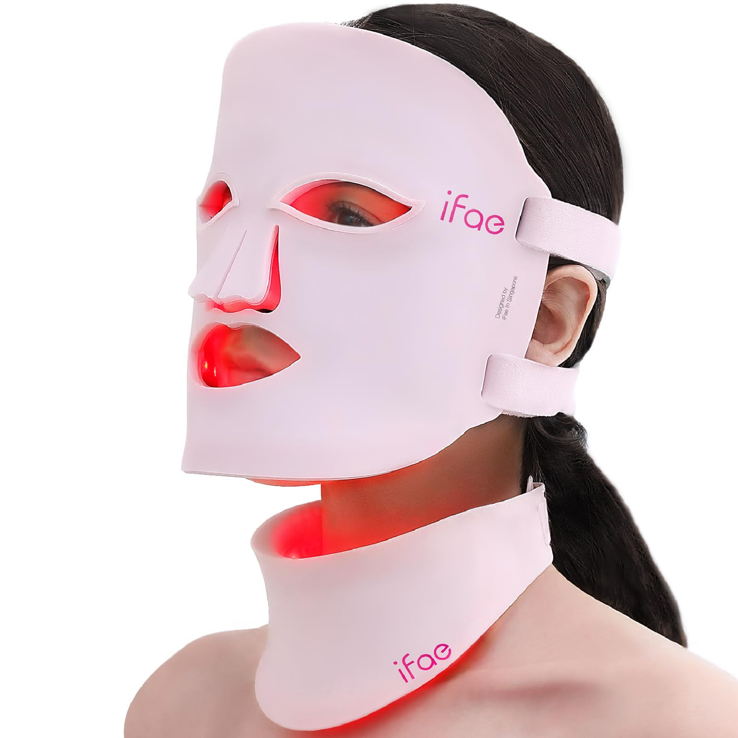 Red Light Therapy Mask for Face and Neck, 7 Colors Led Face Mask Light Therapy with Eye Protectio... | Amazon (US)