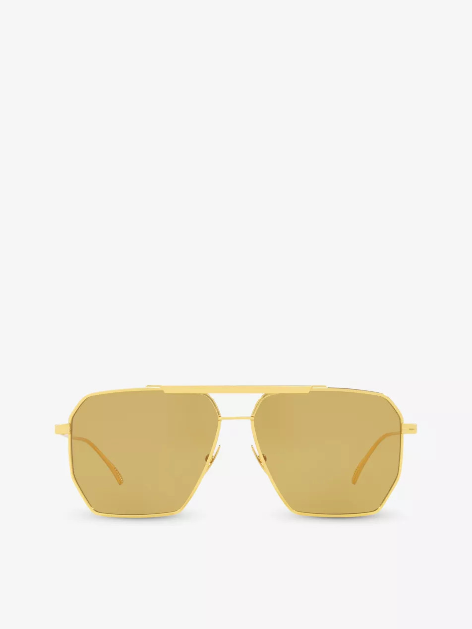 6J000237 BV1012S pilot-frame metal sunglasses | Selfridges