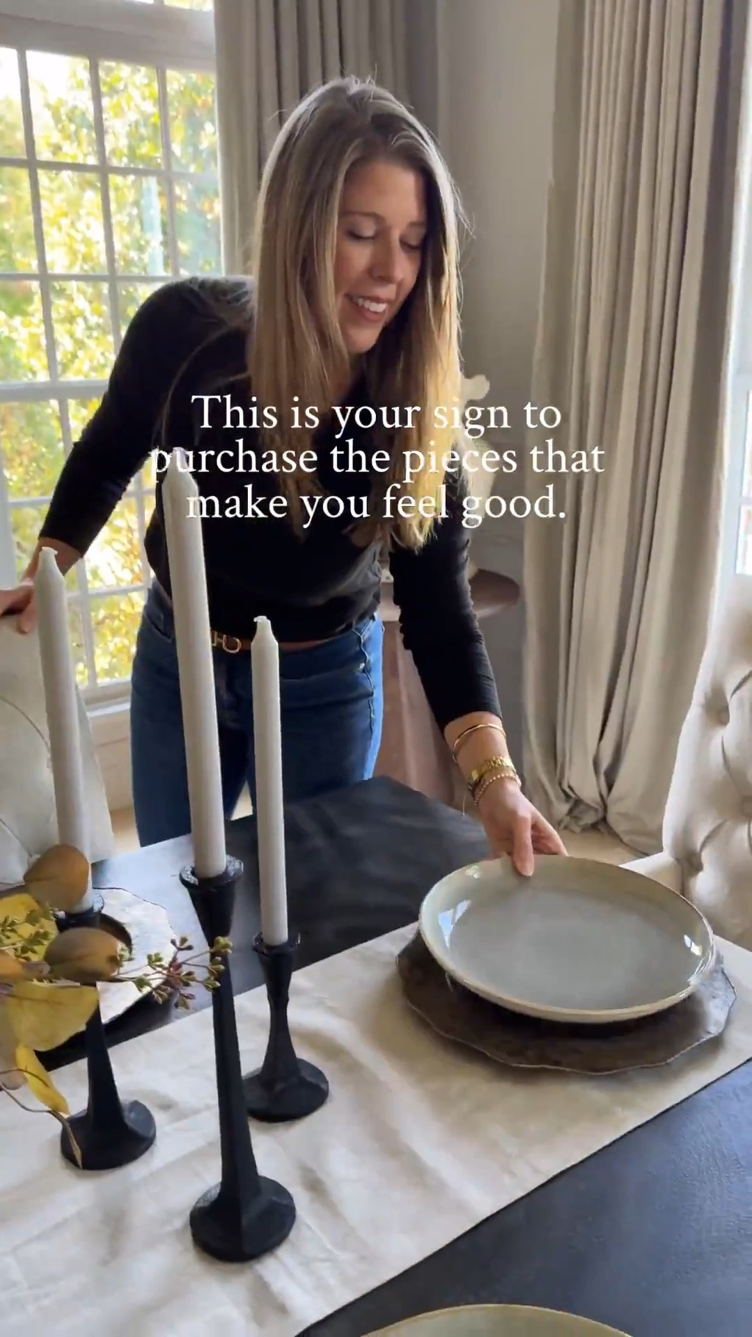 This is your sign to purchase the pieces that make you feel good. #archedmanor #modernhome #neutralhome #homedecor #casualstyle #neutralstyle 



#LTKHome #LTKSeasonal