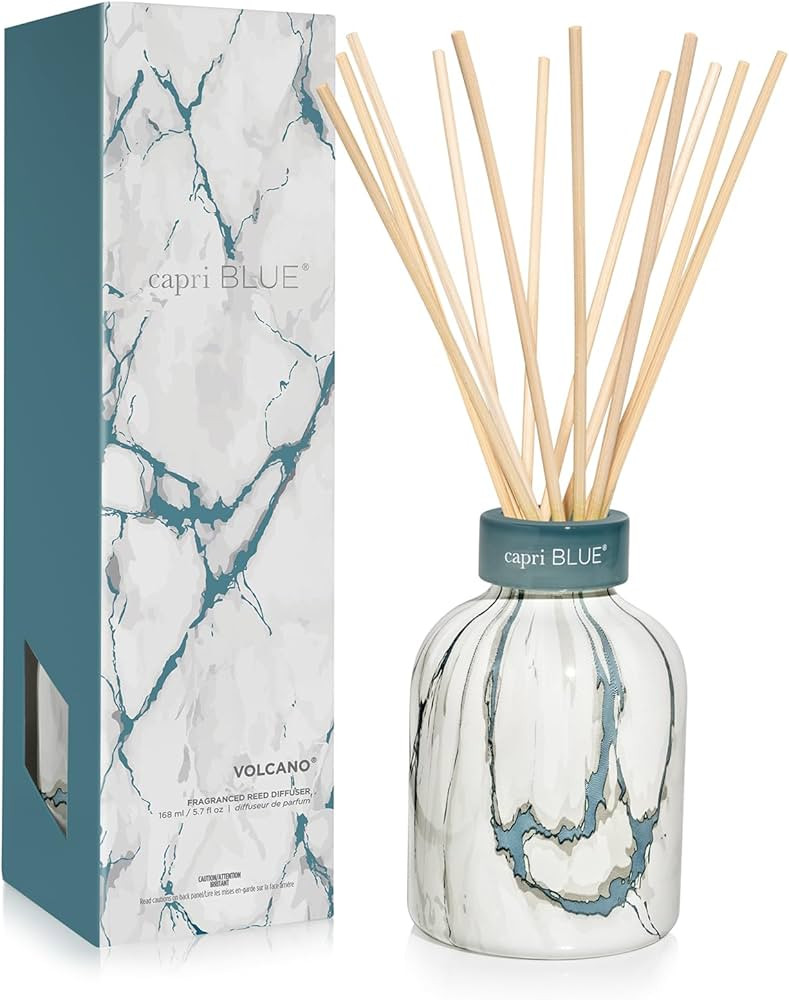 Capri Blue Modern Marble Reed Diffuser Set - Includes Reed Diffuser Sticks, Scented Oil & Glass B... | Amazon (US)