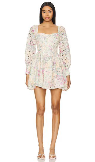 Lila Flounce Dress in Pastel Floral | Revolve Clothing (Global)