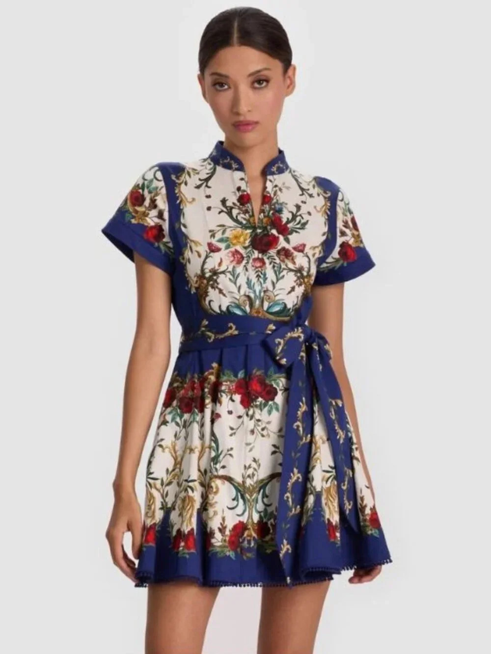 Alice + Olivia Lucy Gilded Rose Cotton Mini Shirt Dress 6 NWT | Poshmark
