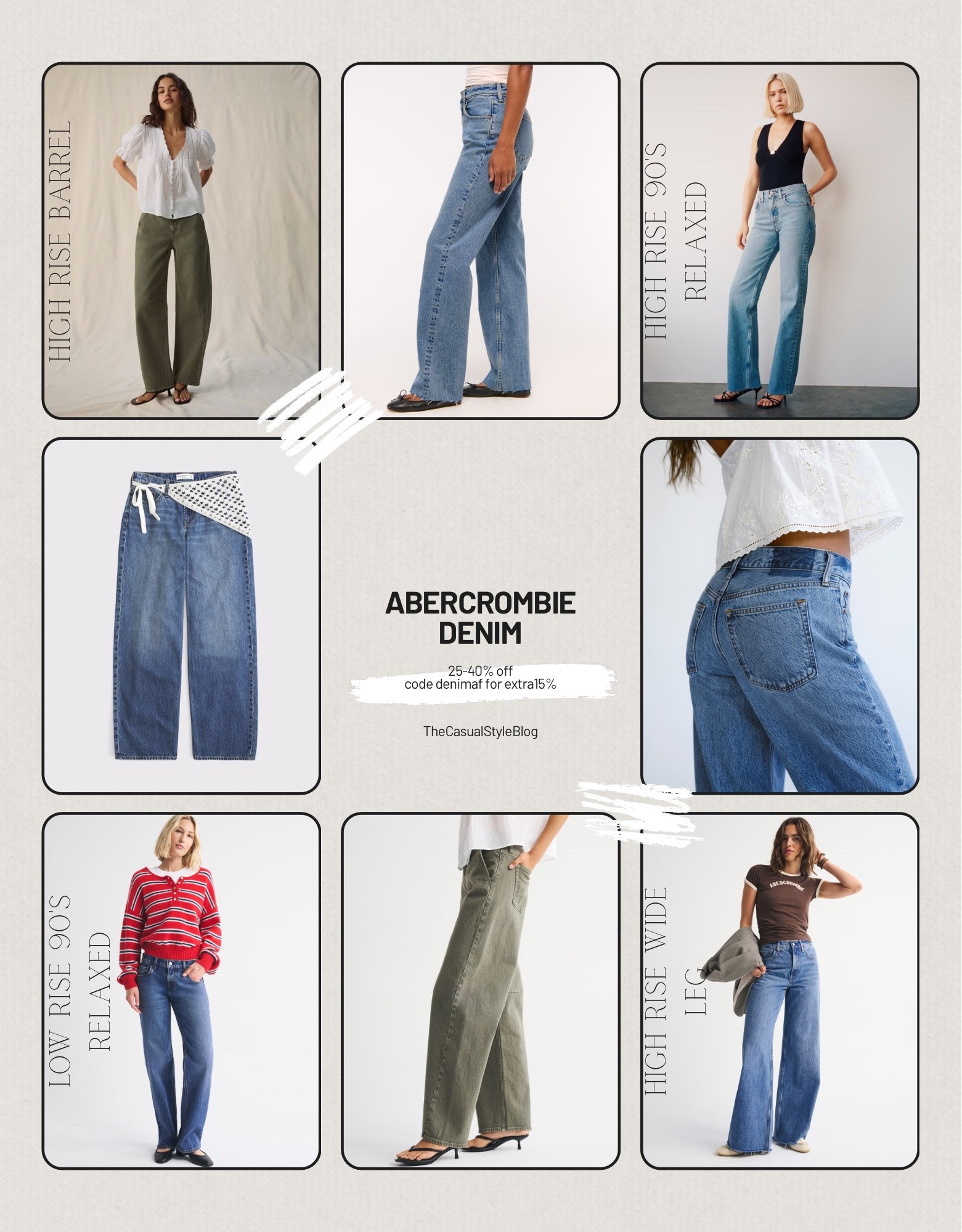 Abercrombie denim sale is going on. 20-40% off 
use code denimaf for extra 15% off



#LTKTall #LTKSaleAlert #LTKU