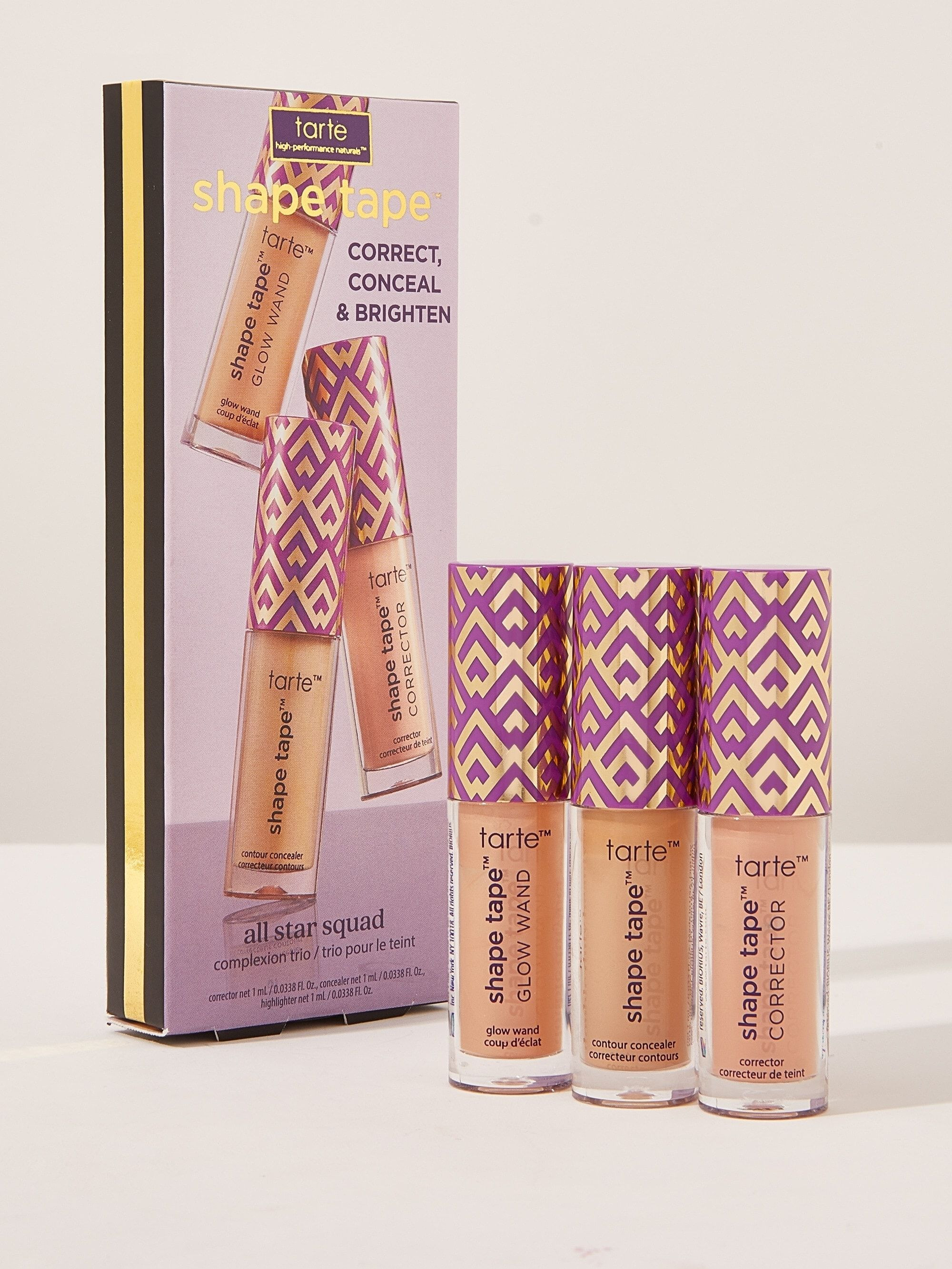 shape tape™ all star squad complexion trio | tarte cosmetics (Global)