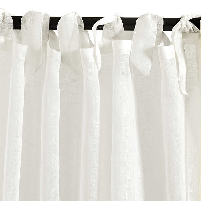 Linen Sheer Tie Top Panel | Ballard Designs | Ballard Designs, Inc.