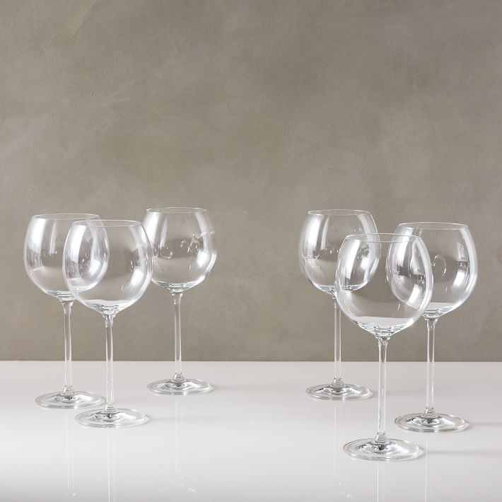 Note Crystal Wine Glasses (Set of 6) | West Elm (US)