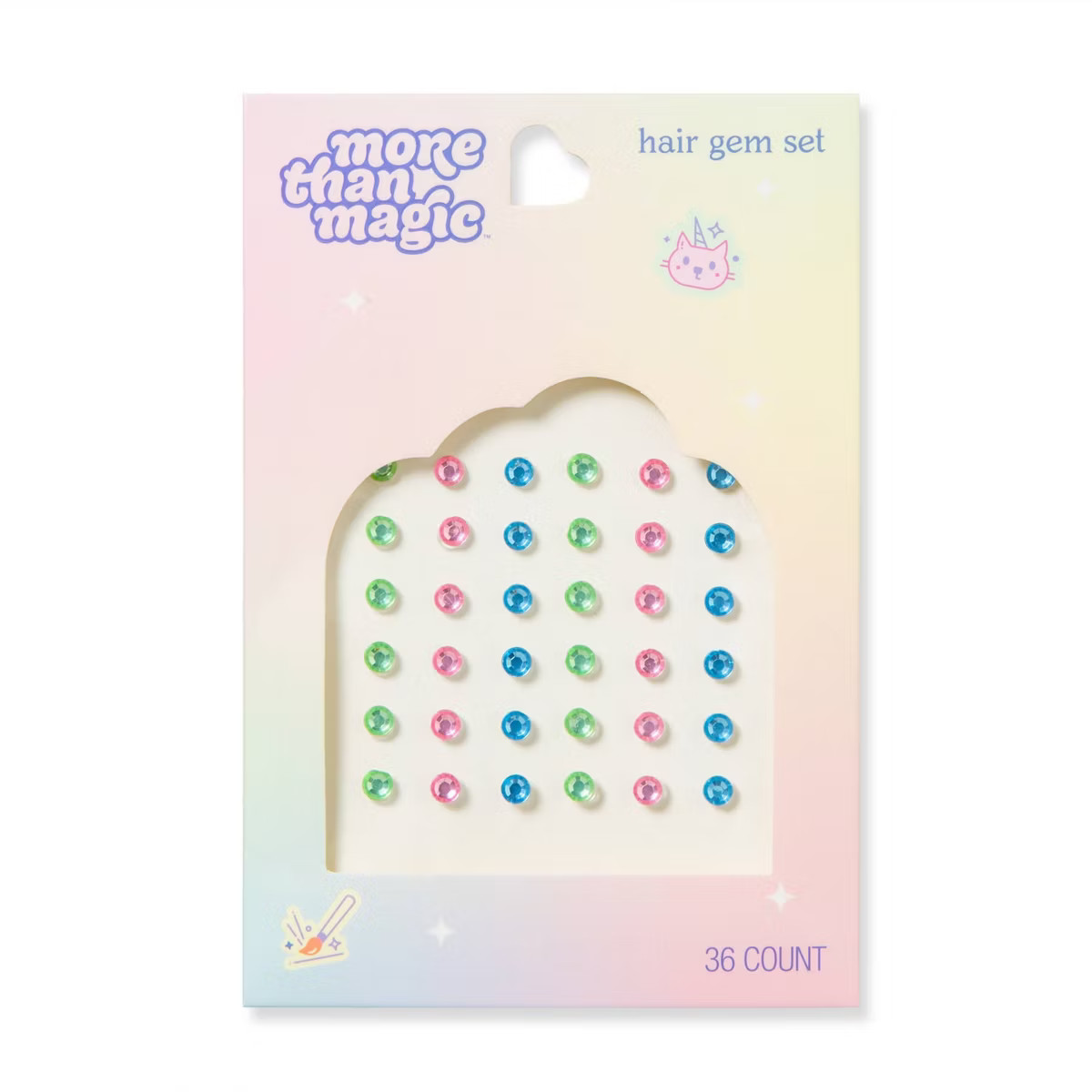 Stick-On Hair Gem Set - 36ct - More Than Magic™ | Target