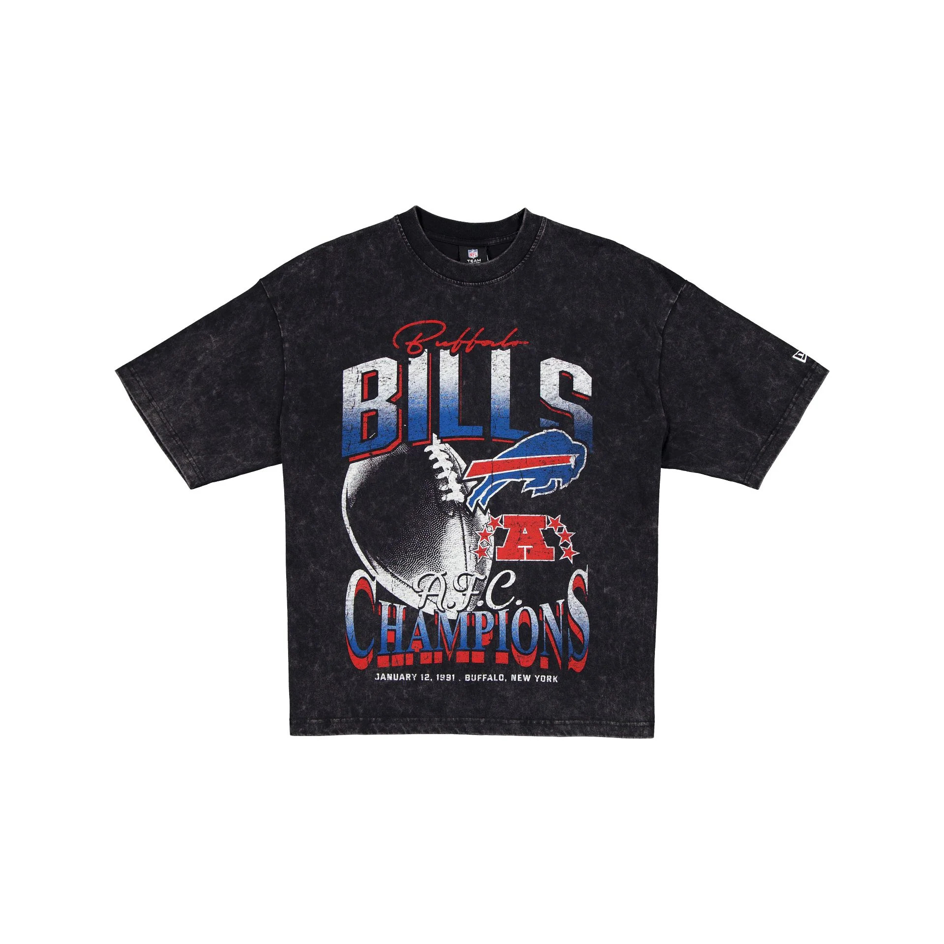 Buffalo Bills 1991 AFC Champions Sport Classics Black T-Shirt | New Era