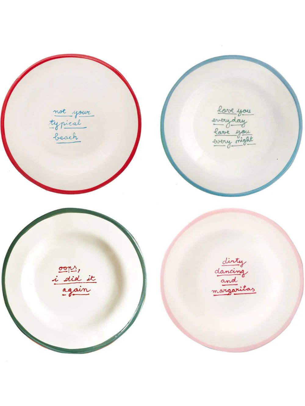LAETITIA ROUGET I Put A Spell On You Dessert Plate (set Of 4) - Farfetch | Farfetch Global