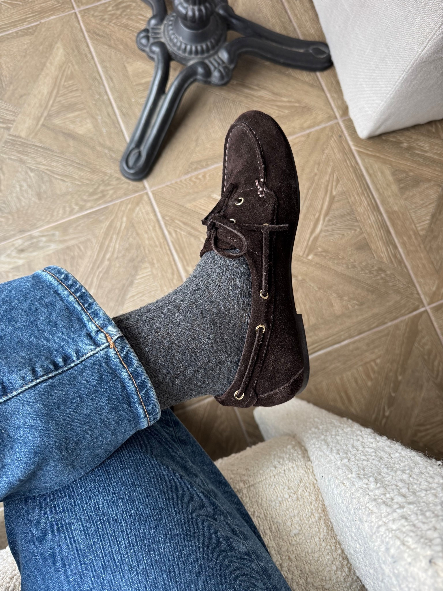 Boat shoes with cable crew socks

#LTKootd