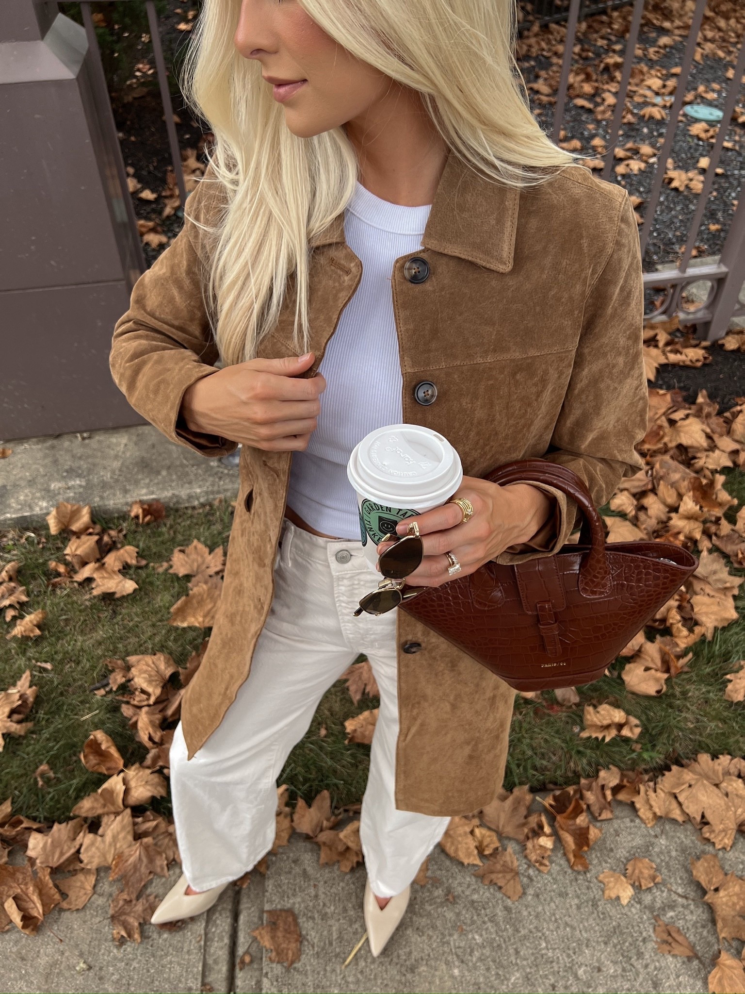 Fall Outfit 🍂 Medium in suede jacket (color dirt bike), size 26 in jeans, linked similar tanks & shoes. #kathleenpost

Chic style, trendy fashion, fall outfit, fall fashion, suede jacket, early fall outfit ideas, fall transition outfit

#LTKSeasonal #LTKStyleTip