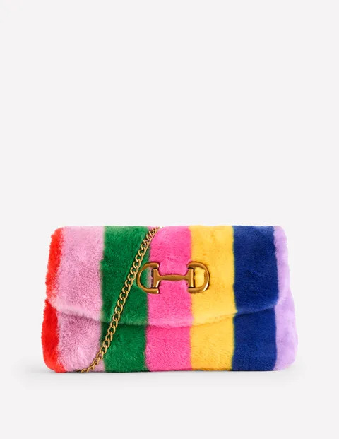 Stripe Faux Fur Bag | Boden (US)