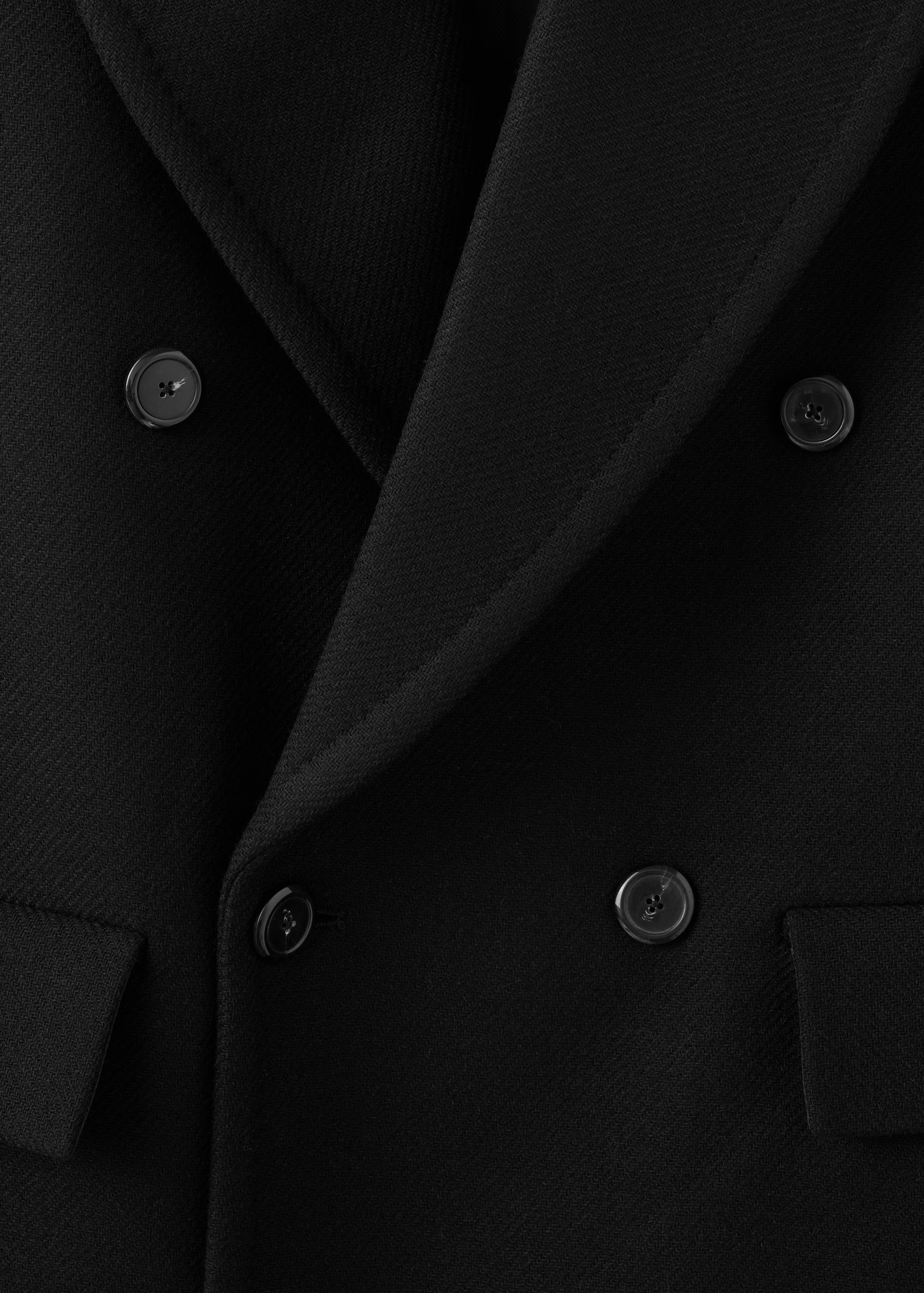 Double-breasted wool coat | MANGO (UK)