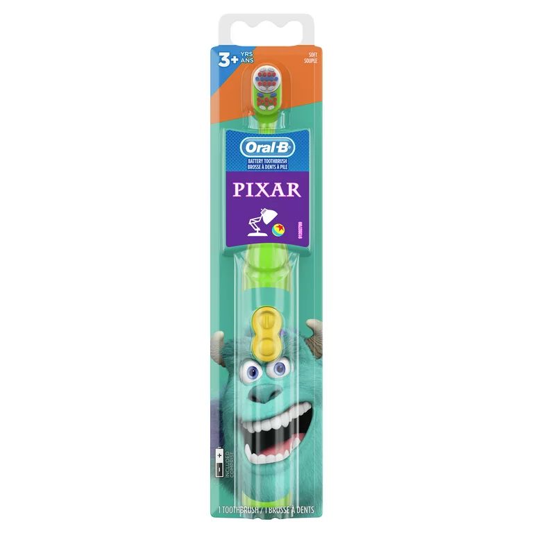 Oral-B Kid's Battery Toothbrush featuring PIXAR favorites, Soft Bristles, for Kids 3+ | Walmart (US)