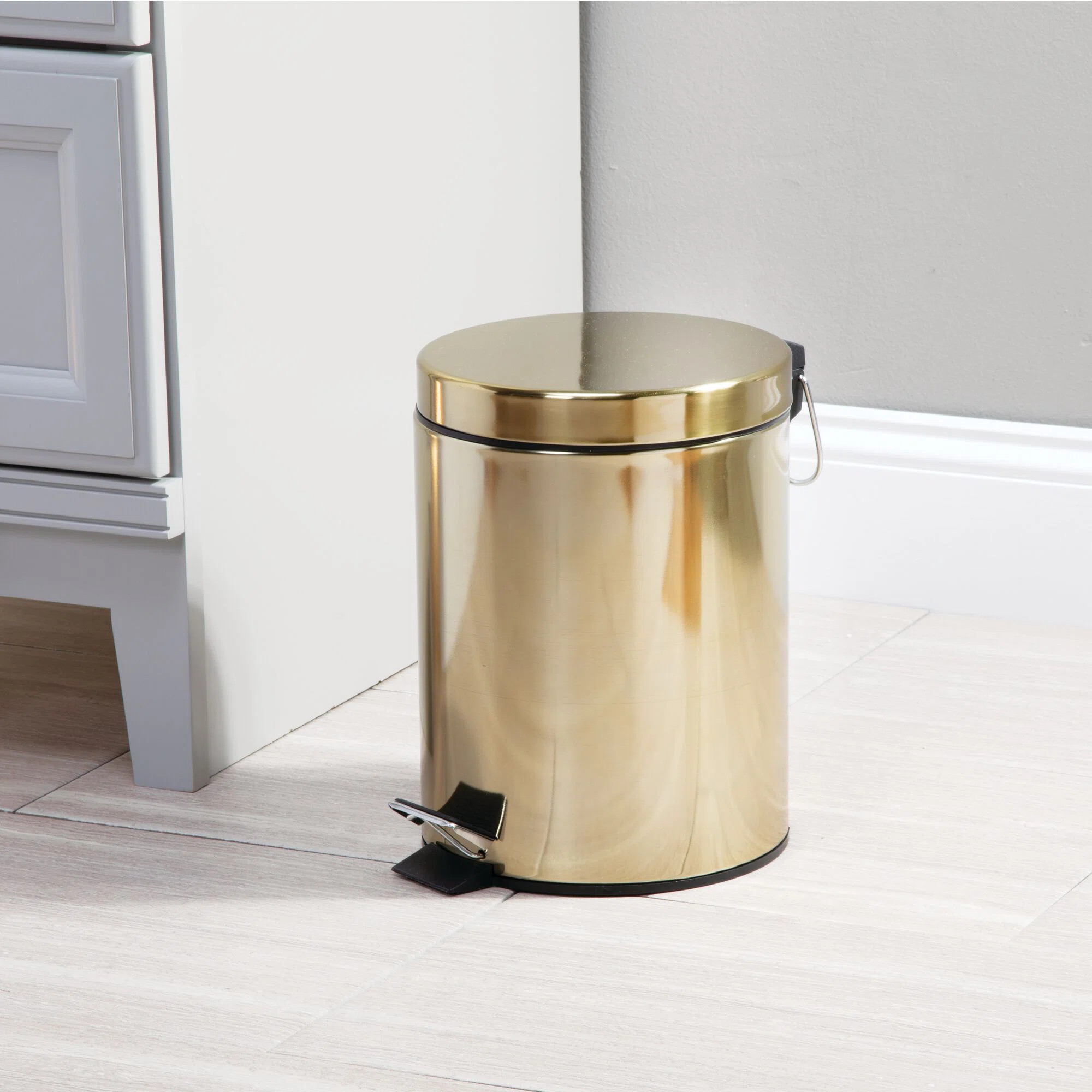 5L Round Metal Step Can | Wayfair North America