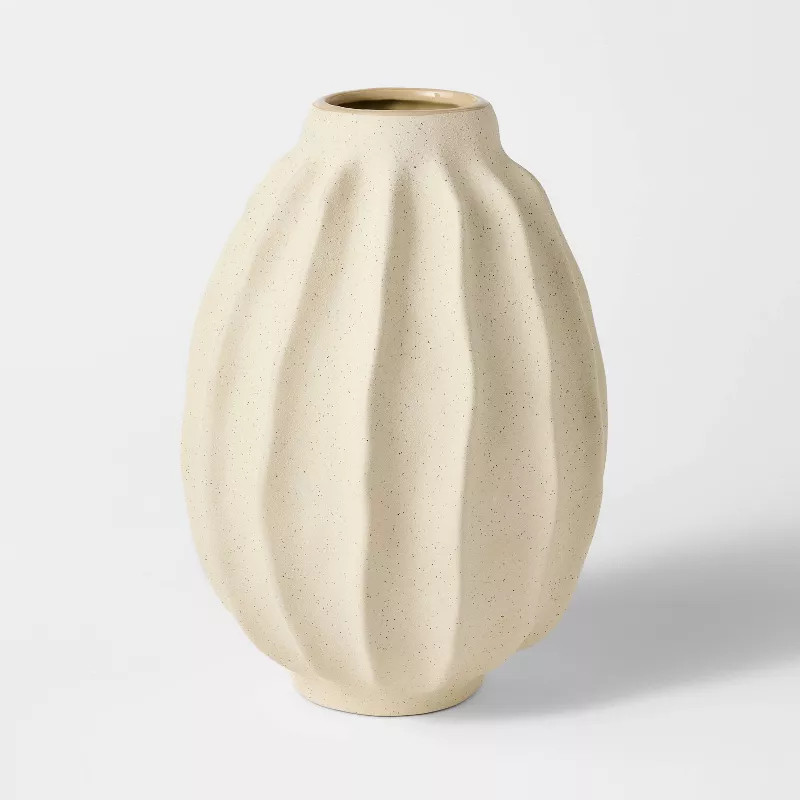 Wavy Ceramic Vase - Threshold™ designed with Studio McGee | Target