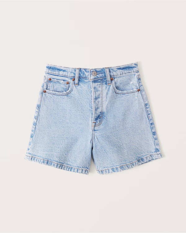 Women's High Rise Dad Shorts | Women's Bottoms | Abercrombie.com | Abercrombie & Fitch (US)