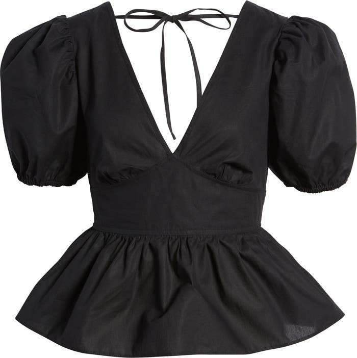 Peplum Puff Sleeve Top - Summer Outfit | Nordstrom