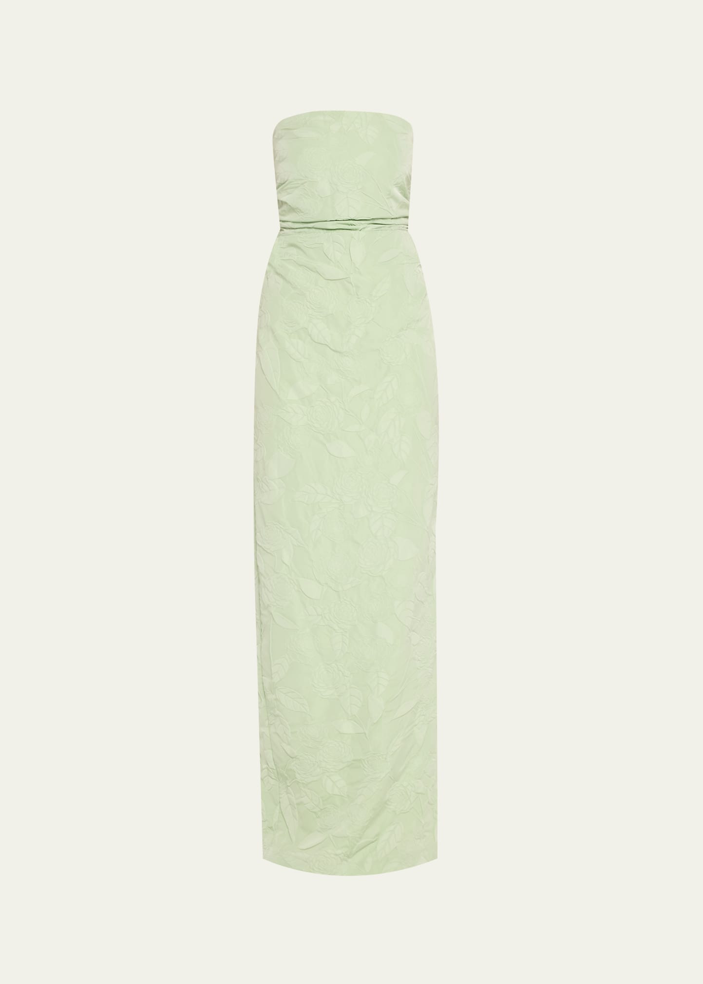 BERNADETTE Strapless Embossed Column Gown | Bergdorf Goodman