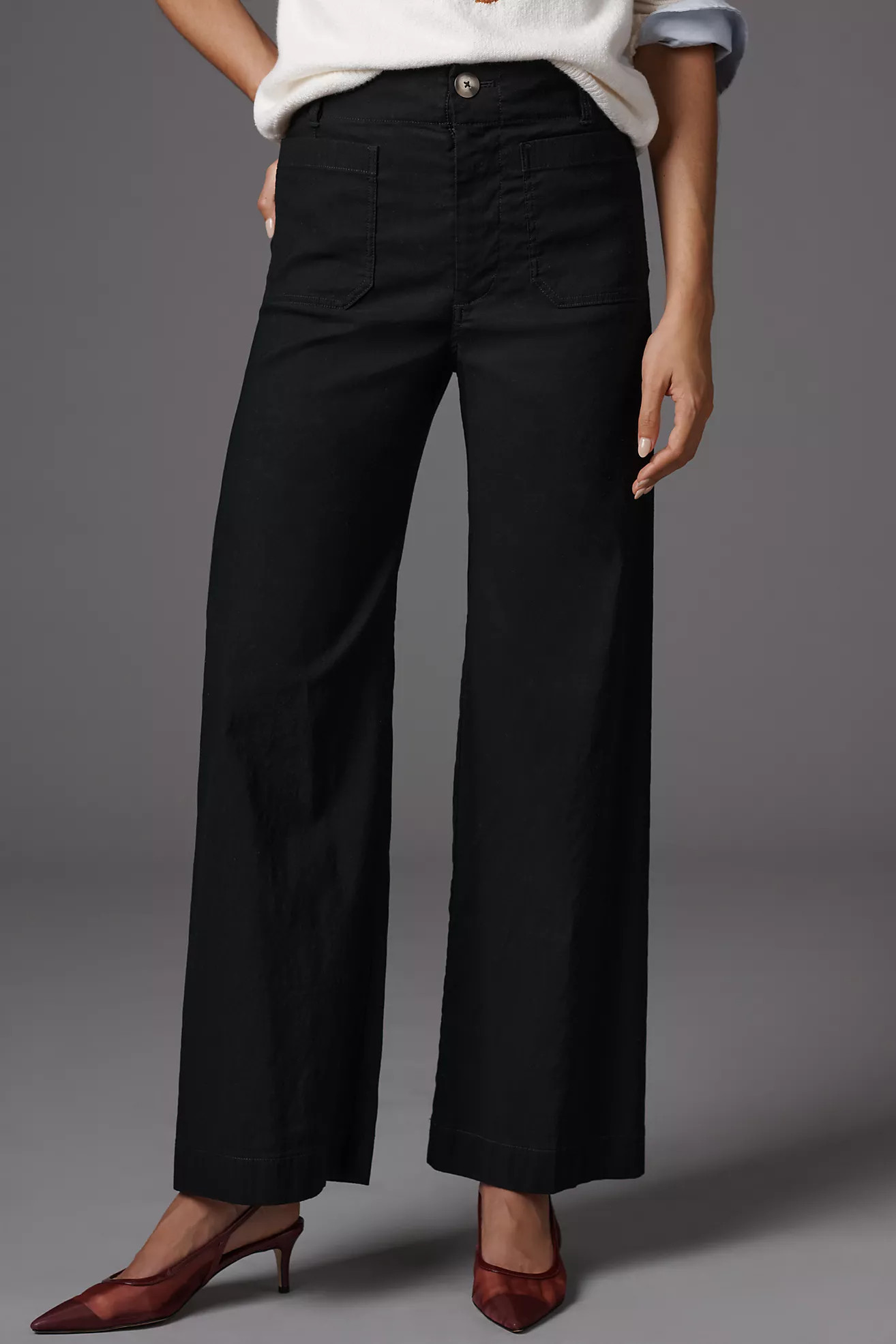 The Colette Full-Length Wide-Leg Pants by Maeve | Anthropologie (US)
