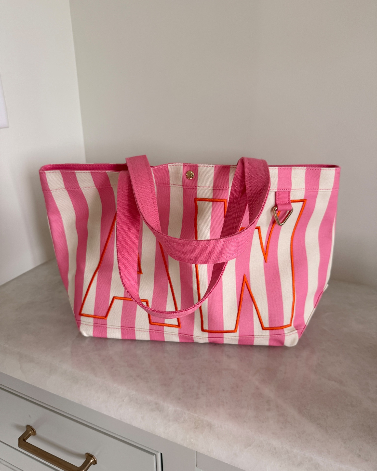 Absolutely love these cute totes! I have a medium in the pink and the yellow is size large!

#LTKOver40 #LTKTravel