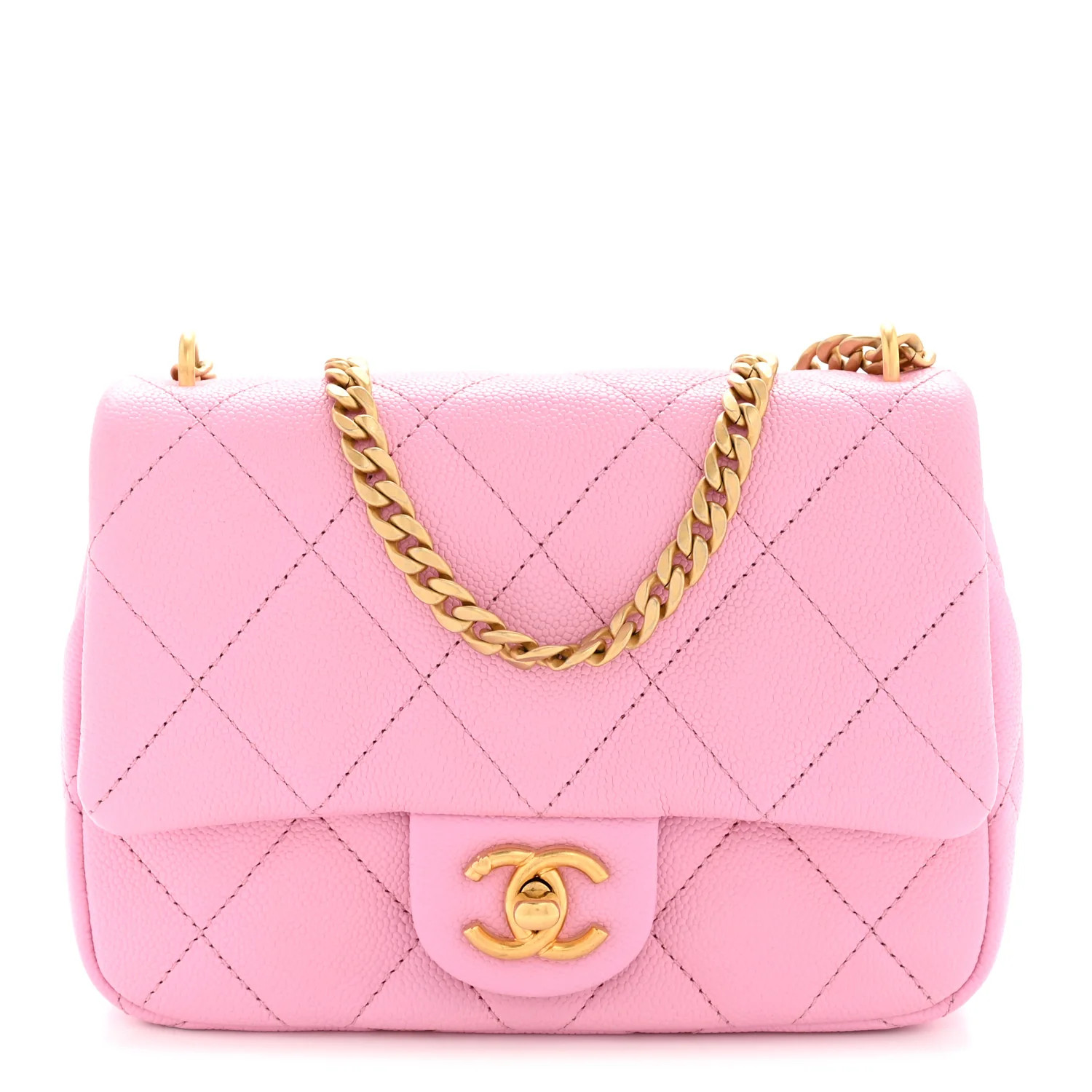Caviar Quilted Mini Sweetheart Flap Lilac | FASHIONPHILE (US)