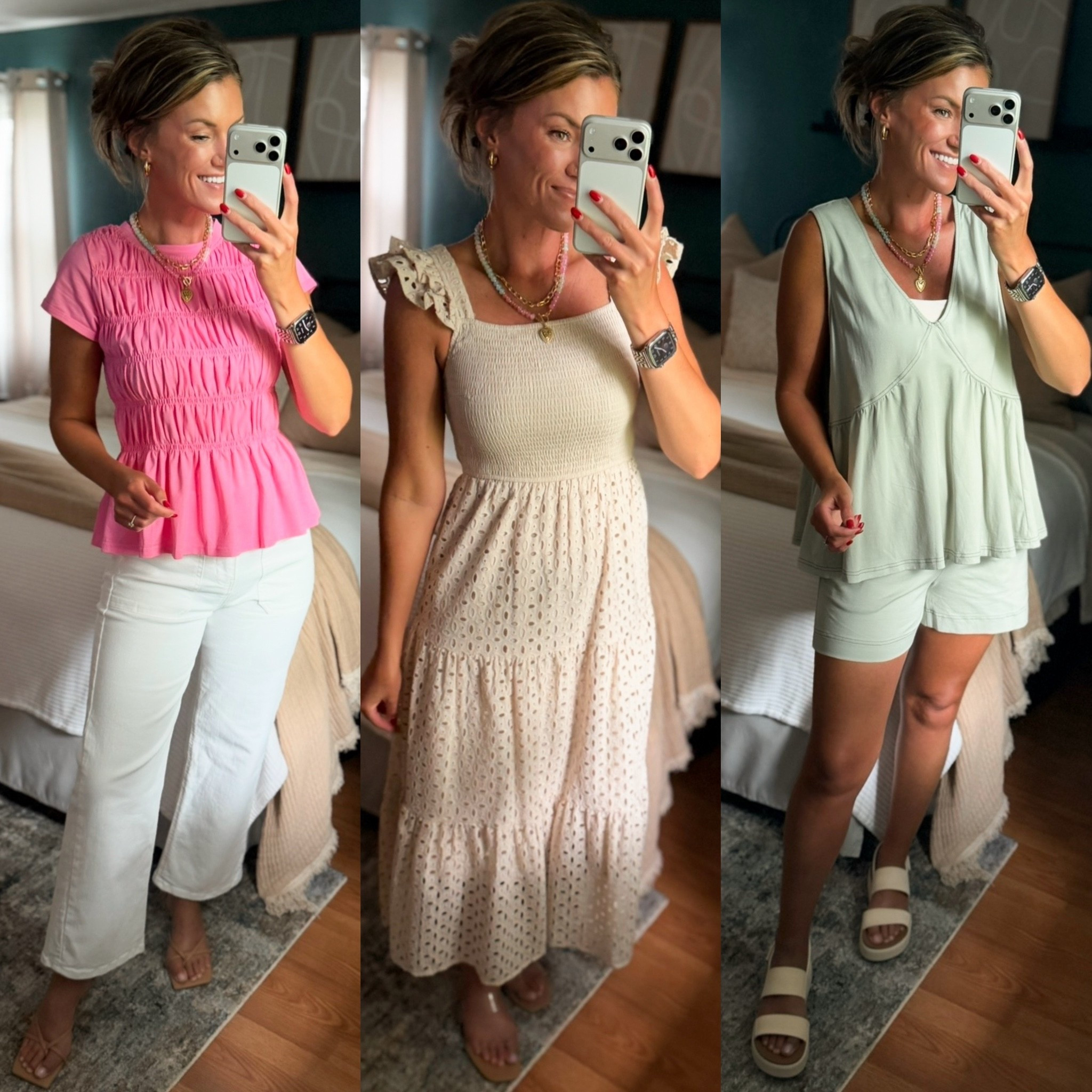 The necklace that adds a fun pop to your Summer outfits. 
Pink top/ small
Jeans/ 6
Dress/ small 
Set/ medium

#LTKOver40 #LTKSeasonal #LTKootd