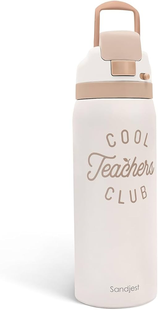 Teacher Insulated Stainless Steel Water Bottle with Straw for Sports and Travel, Cool Teachers Cl... | Amazon (US)