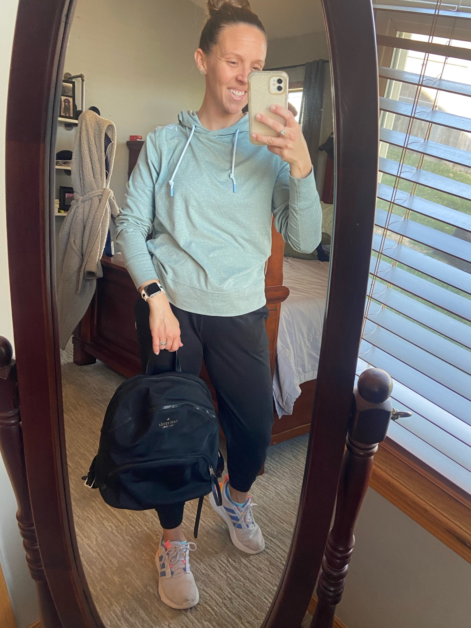 Travel Outfit - wearing a similar Rhoback hoodie and Kate backpack 

#crossbody #vuori #rhoback #joggers #hoodie #athleisure #travel #LTKunder50 #katespade #backpack 
 

#LTKshoecrush #LTKitbag #LTKfindsunder100 #LTKtravel #LTKsalealert #LTKkids