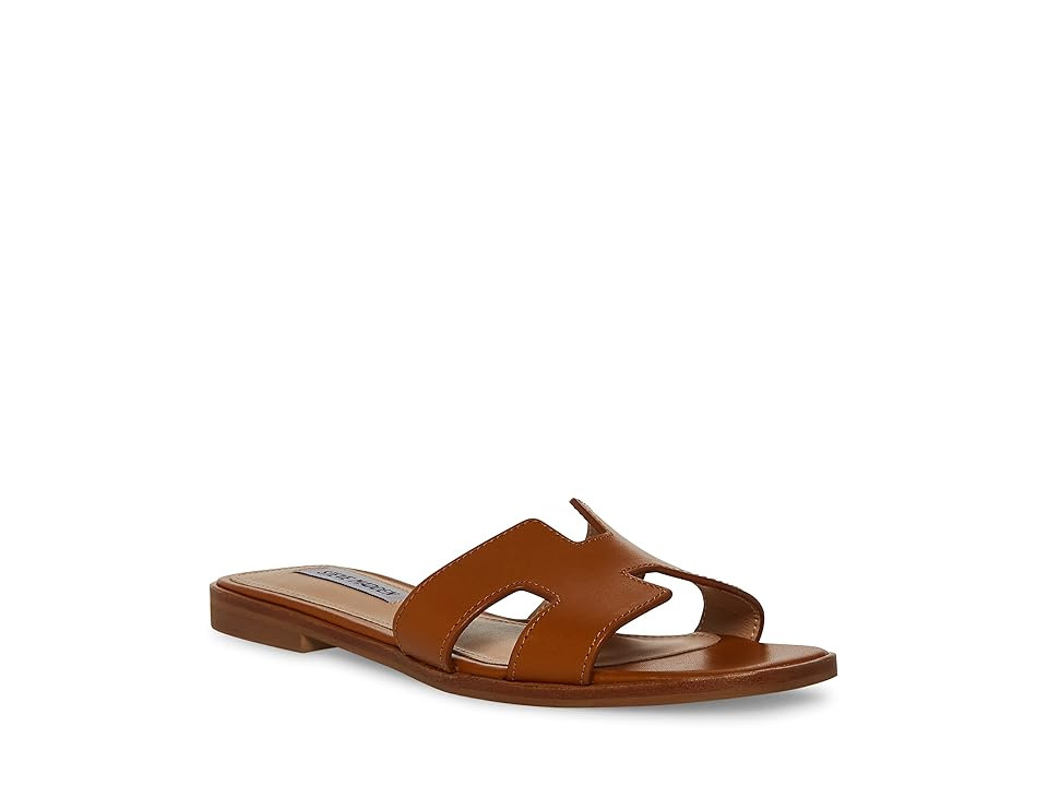 Steve Madden Hadyn Sandal (Cognac Leather) Women's Shoes | Zappos