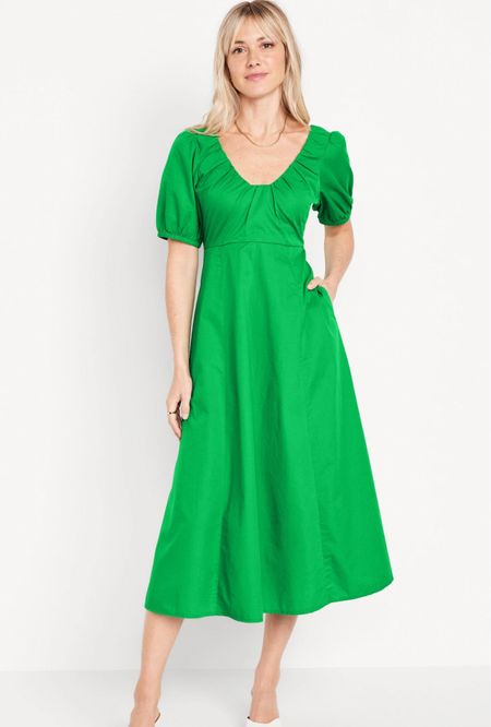 Puff-Sleeve Midi Swing Dress for Women.
Currently 30% off

#LTKover40 #LTKsalealert #LTKfindsunder50