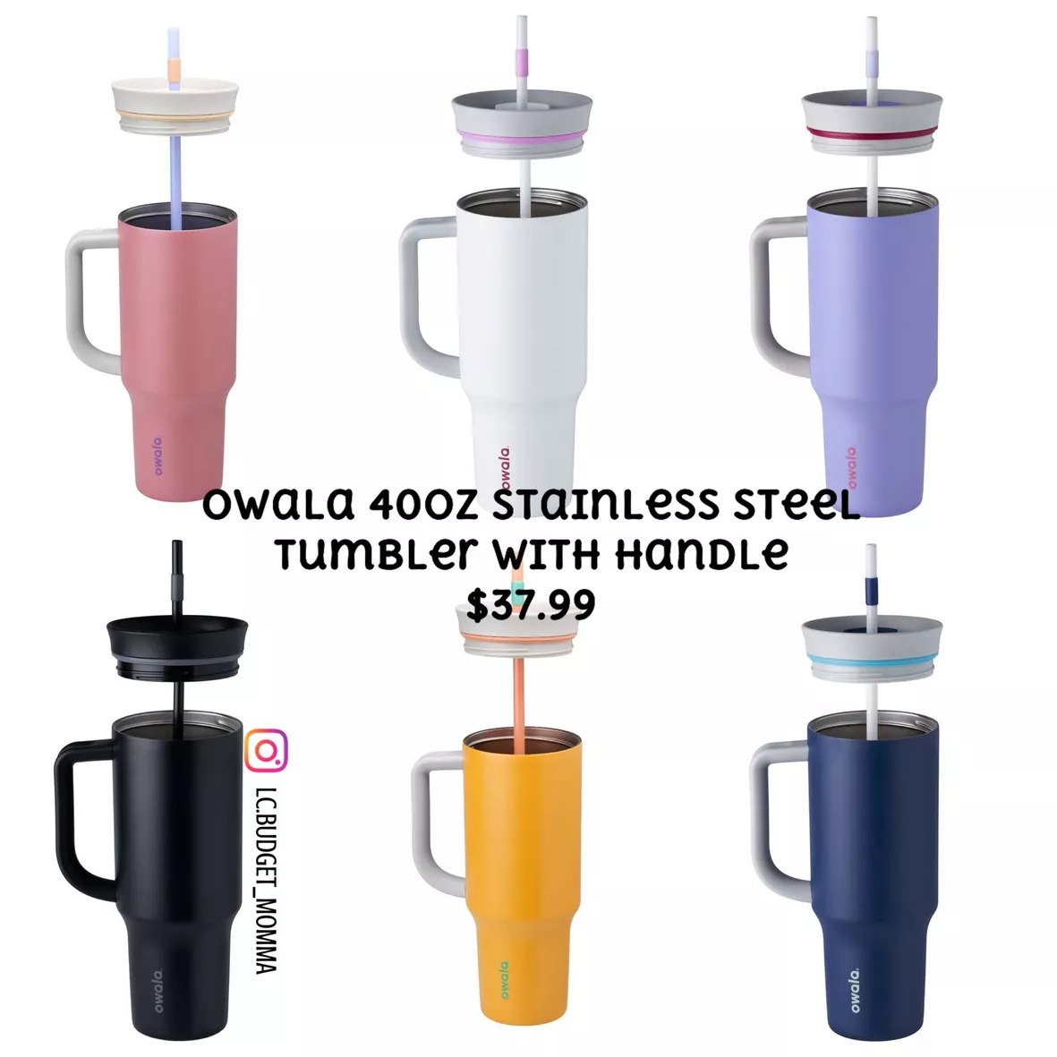Owala 40oz Stainless Steel Tumbler With Handle : Target