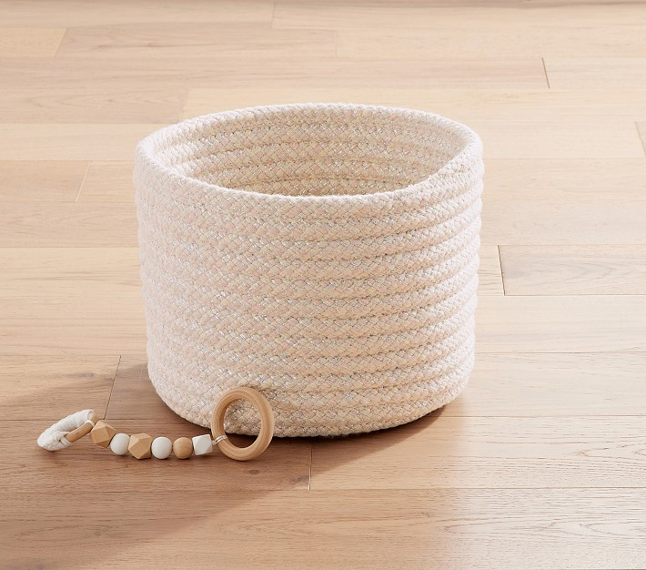 Metallic Colorblock Basket | Pottery Barn Kids