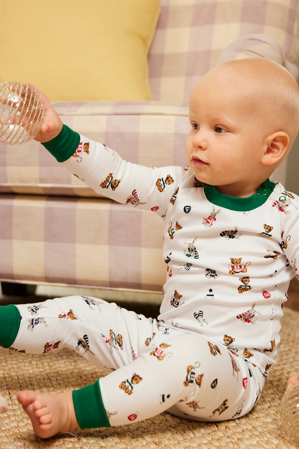 Baby Long-Long Set in Cozy Woodland | Lake Pajamas