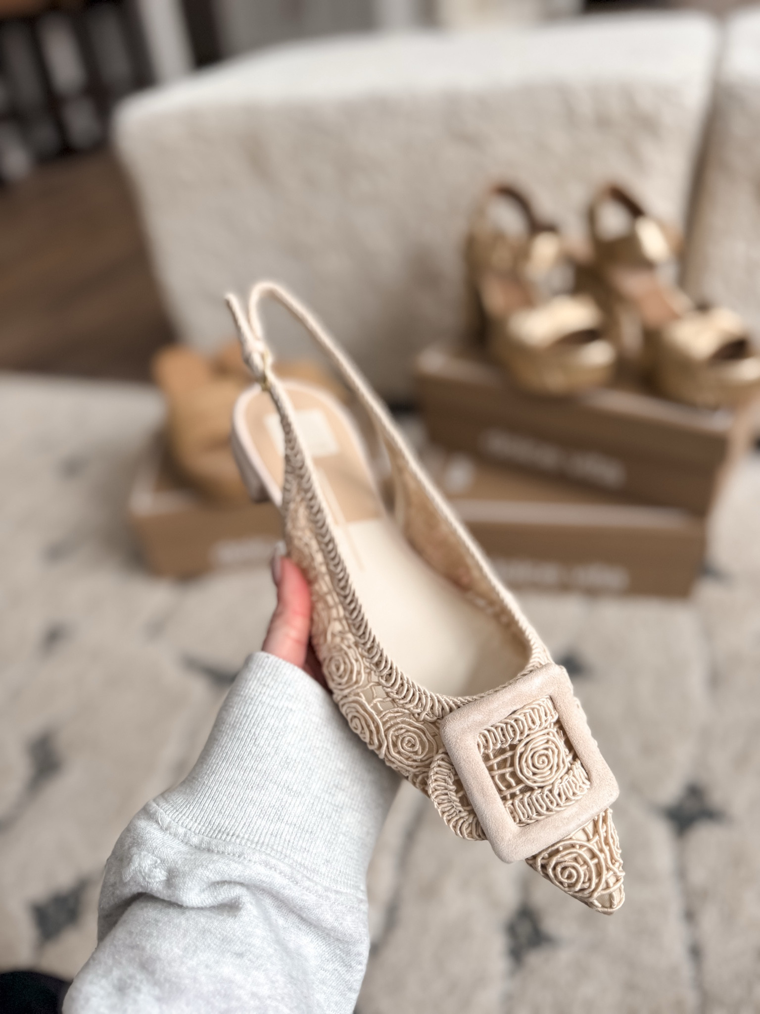 Macrame flats for spring from dolce vita 