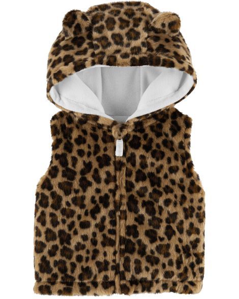 Faux Fur Leopard Vest | Carter's