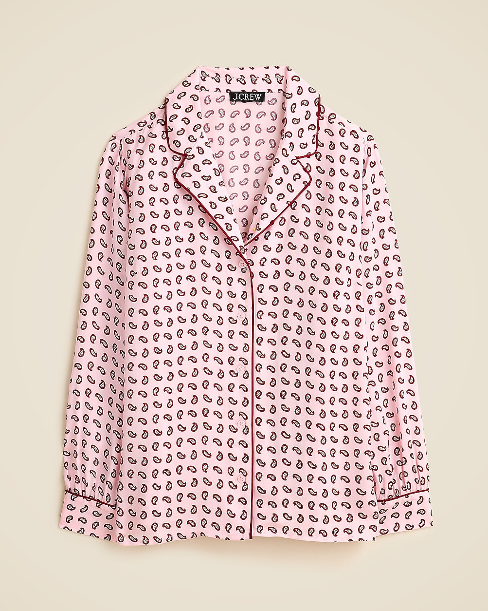Drapey camp-collar shirt in paisley print | J. Crew US