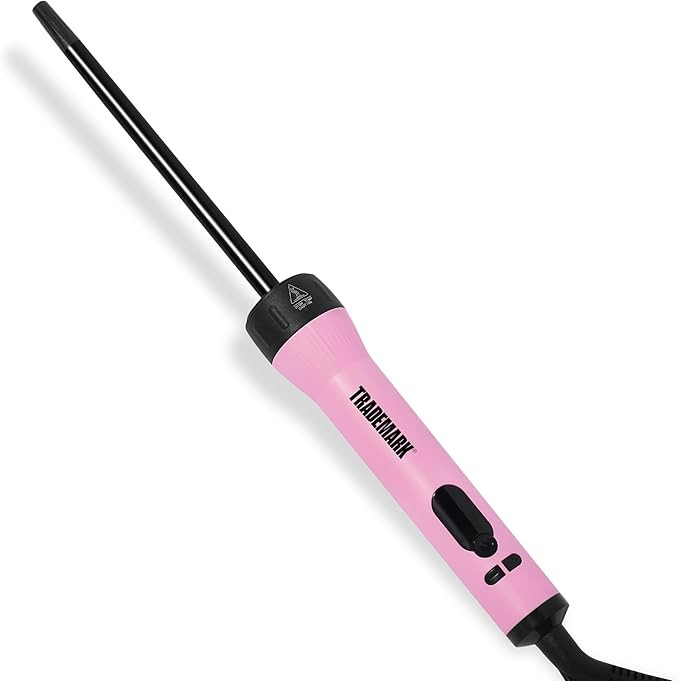 Trademark Beauty Mood Tiny Curling Wand + Handle – Professional Ceramic Small Barrel Hair Curle... | Amazon (US)