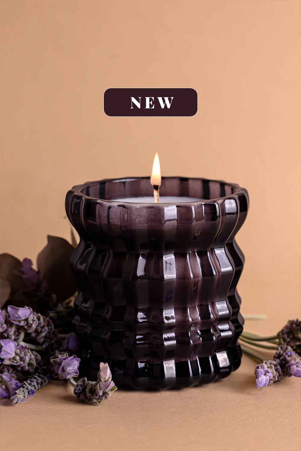 PROVENCE | Non-Toxic Candle in Textured Glass Vessel | Auden Lueur