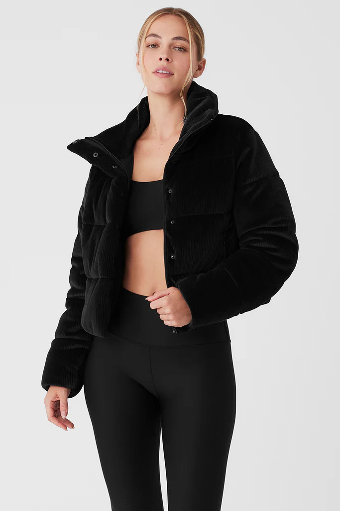 Ribbed Velour Gold Rush Puffer | Alo Yoga (US)