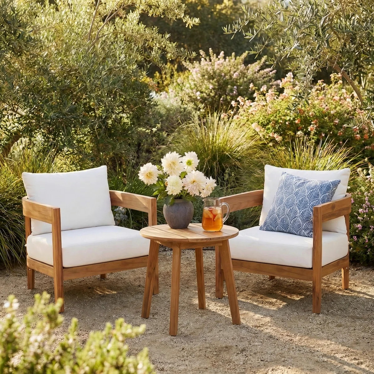 Acacia 2 - Person Patio Conversation Set with Cushions | Wayfair North America