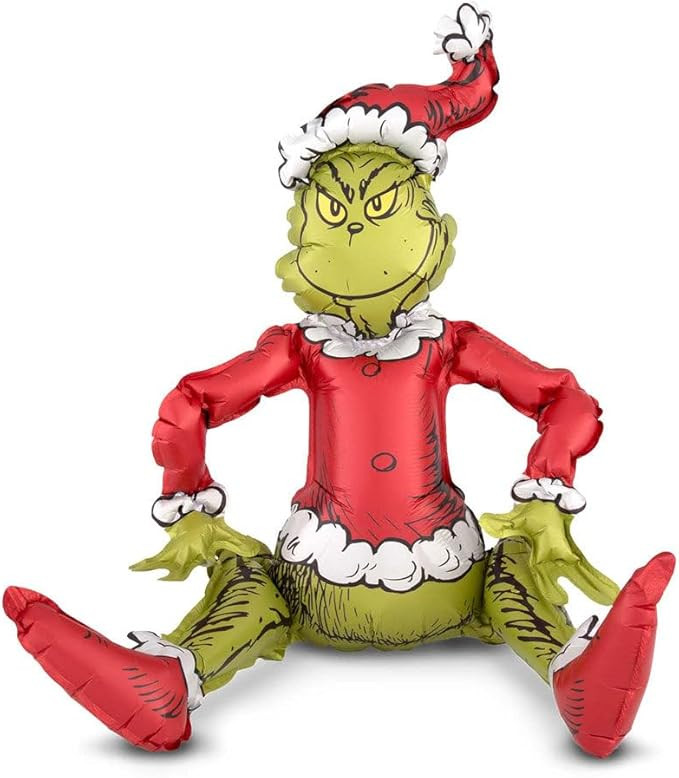 Anagram International, Inc. 92674 Santa Grinch Sitter-Consumer Inflated Party Balloon, 24", Multi... | Amazon (US)