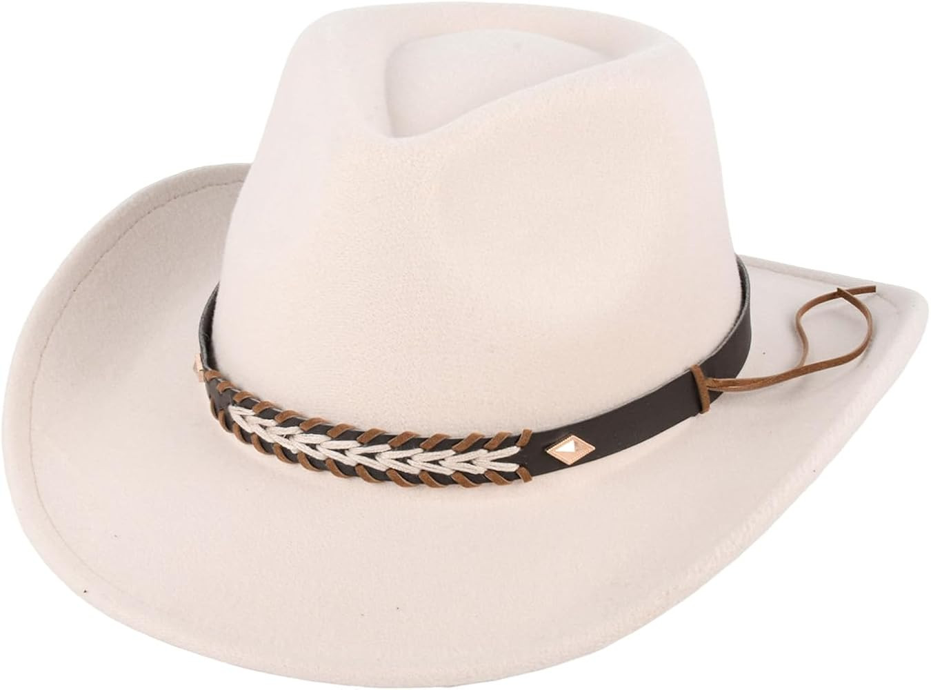 Klassischer breiter Cowboy Hut, universeller westlicher retroer Cowboy Hut f\u00fcr M\u00e4nner u... | Amazon (DE)