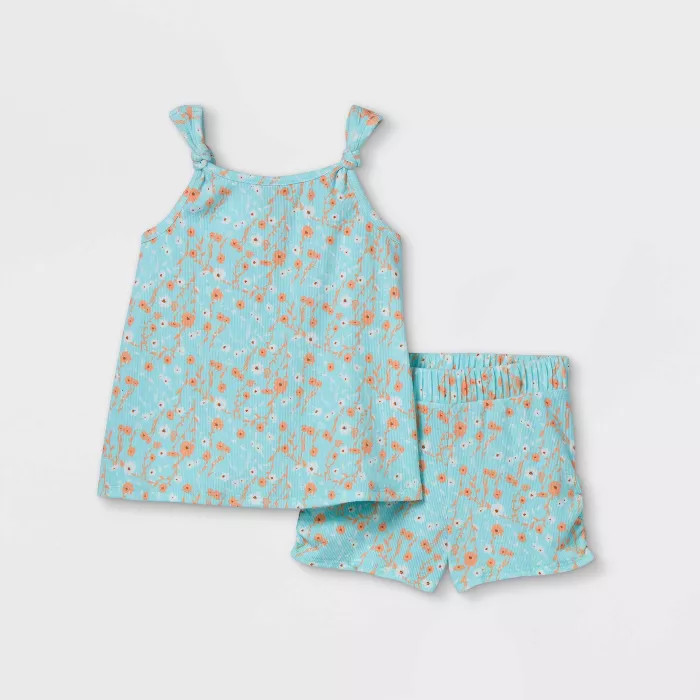 Toddler Girls' 2pc Ribbed Tank Top & Bottom Set - art class™ | Target