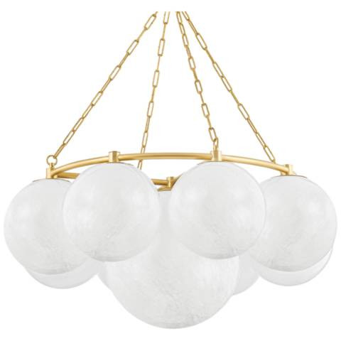 Hudson Valley Thornwood 43.25 In. Steel 9 Light Chandelier - #644W7 | Lamps Plus | Lamps Plus