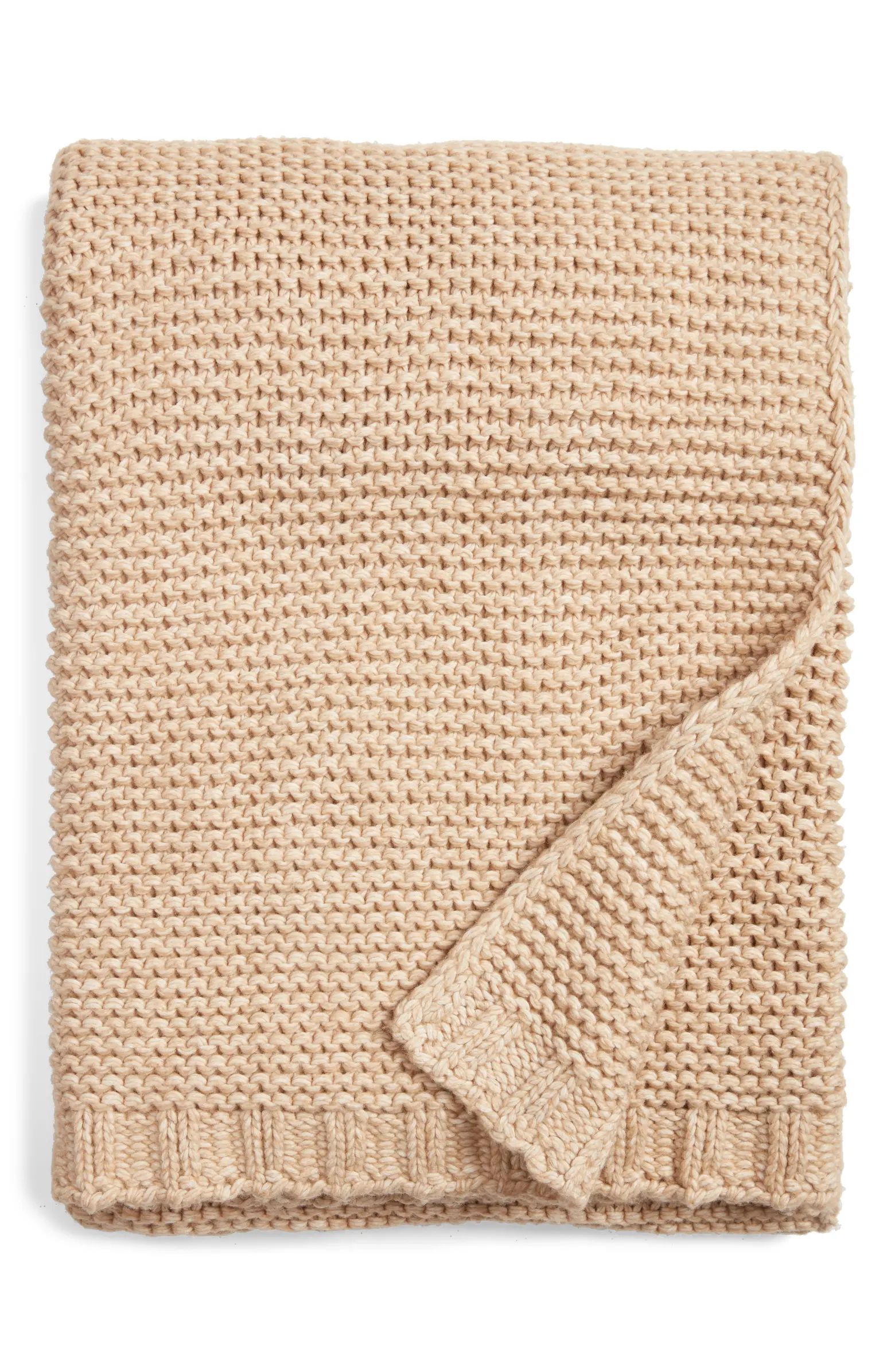Recycled Fiber Knit Throw Blanket | Nordstrom